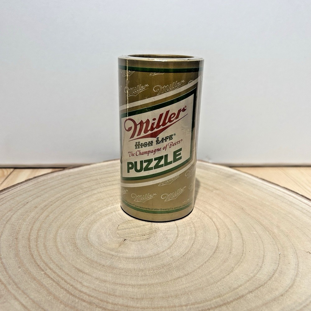 Vintage 1980's MILLER HIGH LIFE BEER‎ CAN PUZZLE New in Package Made  in the USA